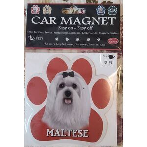 Mastese Car Magnet paw print Magnet Car Truck Fridge